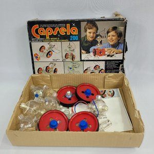 Capsela 200 Vintage Motorized Land Models Electronic Toy Set by Gaf